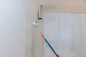 improvement living room during the repair