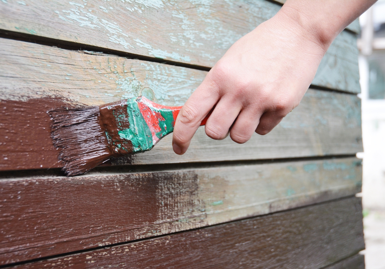 Repainting Wooden Old Surface