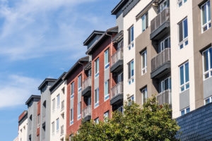 Modern apartment building