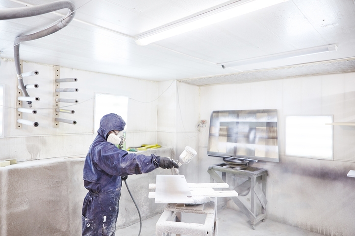 Benefits of Using a Spray Room for Painting Kitchen Cabinets