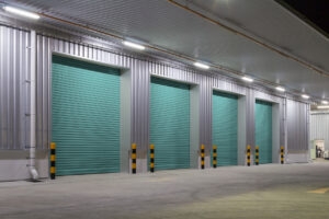 Shutter door night